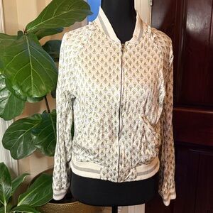Tiny Editions For Anthropologie Embroidered Bomber Jacket Size XS